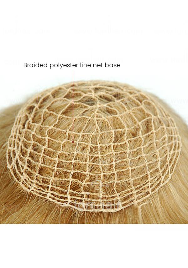 Custom made human hair integration hair systems for women