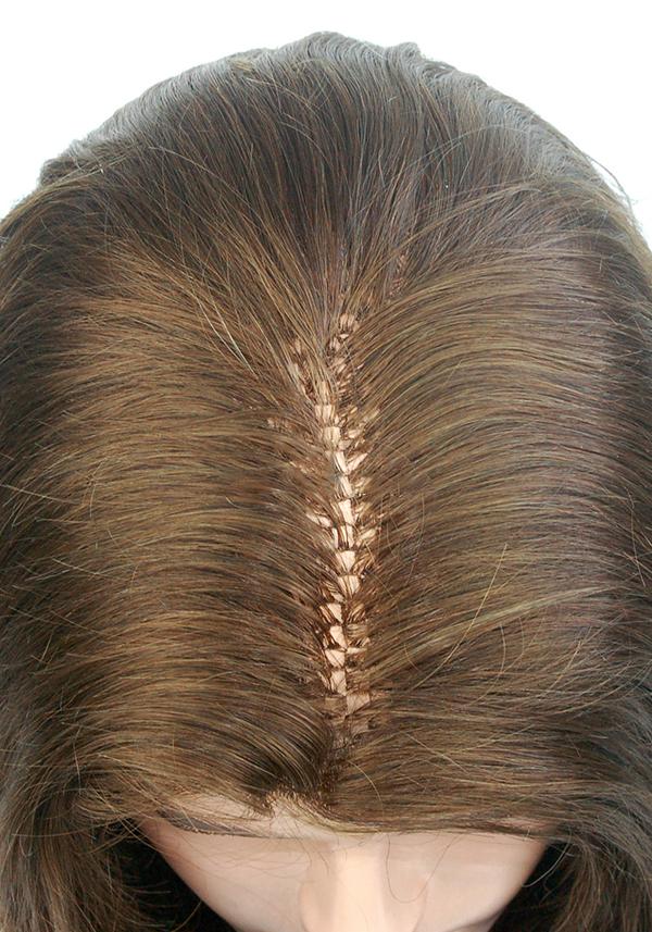 PE Line with Thin Skin and Ribbon Base Indian Human Hair Integration System