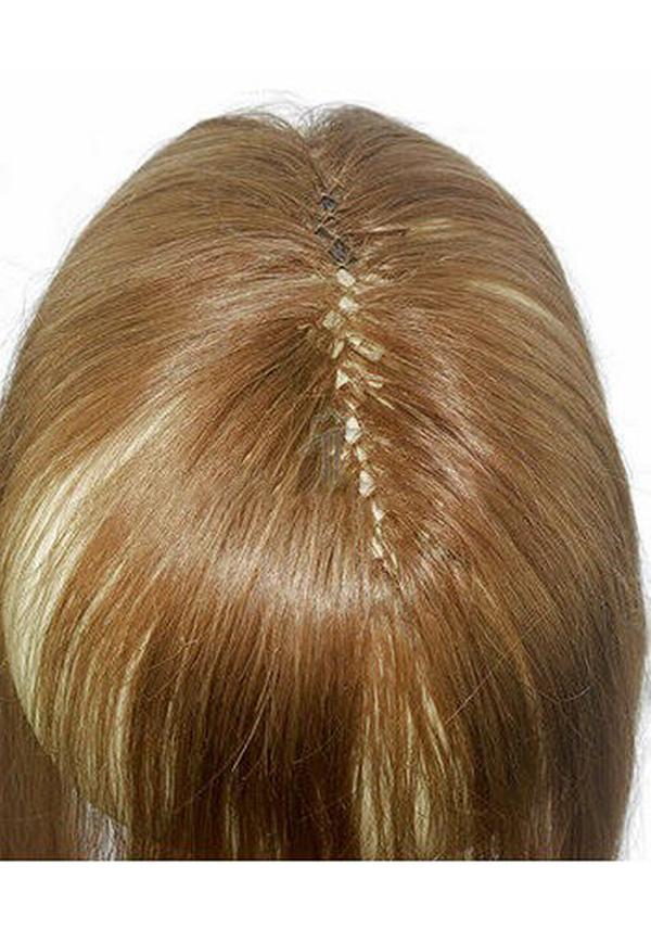 PE Line Human Hair Integration Hair System for Women