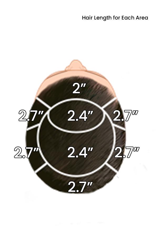 LD0047 | Pre-Cut Poly Men’s Hairpiece with Short Relaxed Quiff
